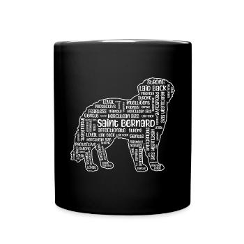 St. Bernard St. Bernard Dog Dog - Full Colour Mug - black - Front
