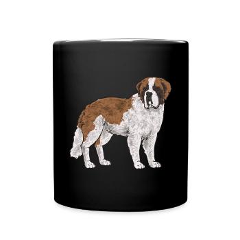 St. Bernard St. Bernard Dog Dog - Full Colour Mug - black - Front