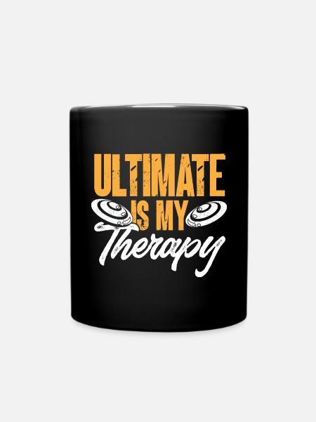 Ultimate Frisbee Wurfscheibe - Tasse einfarbig - Schwarz