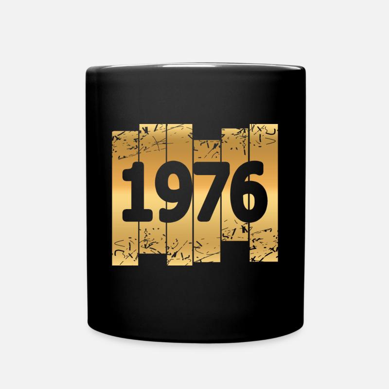 Jahr 1976 - Tasse einfarbig - Schwarz