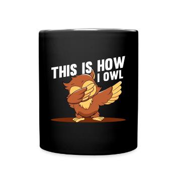 C’est ainsi que I Owl Bird Lover Nocturnal Funyy Dabbi - Mug uni - noir - Devant