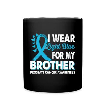 Tragen Sie Hellblau Für Den Brother - Tasse einfarbig - Schwarz - Vorne