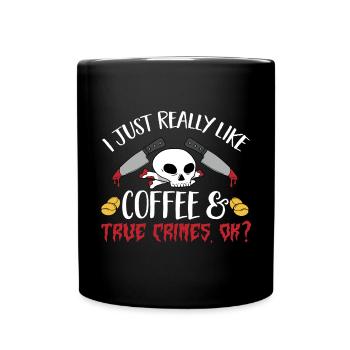 Wahre Verbrechen Podcaster True Crime Podcast - Full Colour Mug - black - Front