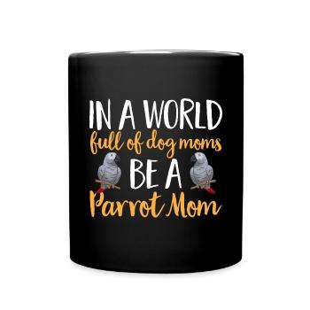 Graupapagei Perroquet gris d’Afrique Papagei - Mug uni - noir - Devant