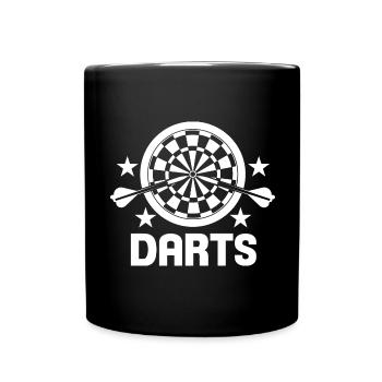 The Game of Darts - Full Colour Mug - black - Front
