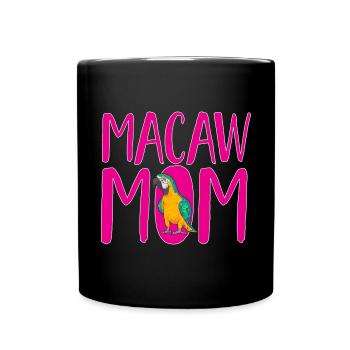 Yellow-breasted Macaw Parrot Blue And Yellow Macaw - Full Colour Mug - black - Front