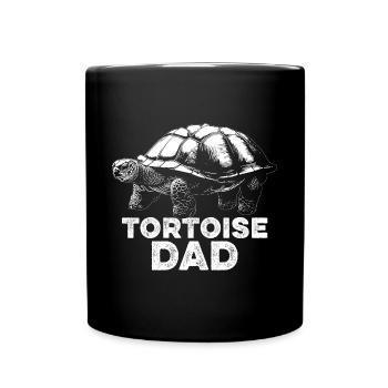Tortue Papa Fête des pères Tortue Reptile Hommes - Mug uni - noir - Devant