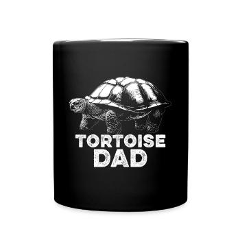 Cool Tortoise Dad Men Turtle Reptile - Tasse einfarbig - Schwarz - Vorne