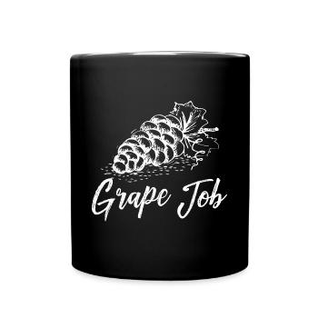 Winzer Wein Spruch für Weinliebhaber - Tasse einfarbig - Schwarz - Vorne