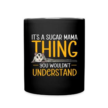 Short-headed glider Sugar Glider - Full Colour Mug - black - Front