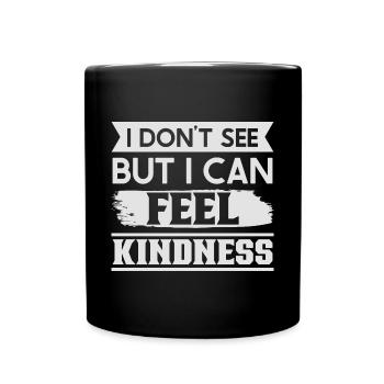Blindheitsbewusstsein Gesetzlich Blind - Tasse einfarbig - Schwarz - Vorne