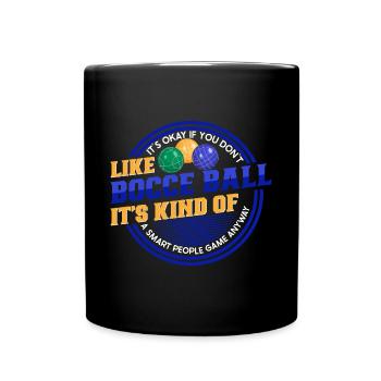 Boccia Spieler Boccia Spiel Boule - Tasse einfarbig - Schwarz - Vorne
