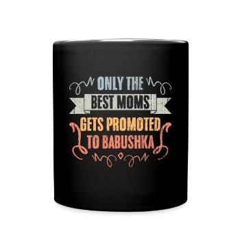 Seules les meilleures mamans sont promues au russe vintage - Mug uni - noir - Devant