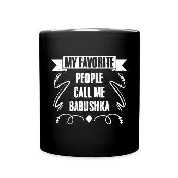 My Favorite People Call Me Awesome Babushka - Full Colour Mug - black - Front