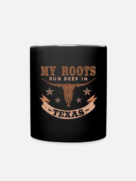 Mes racines sont profondément ancrées au Texas - Mug uni - noir
