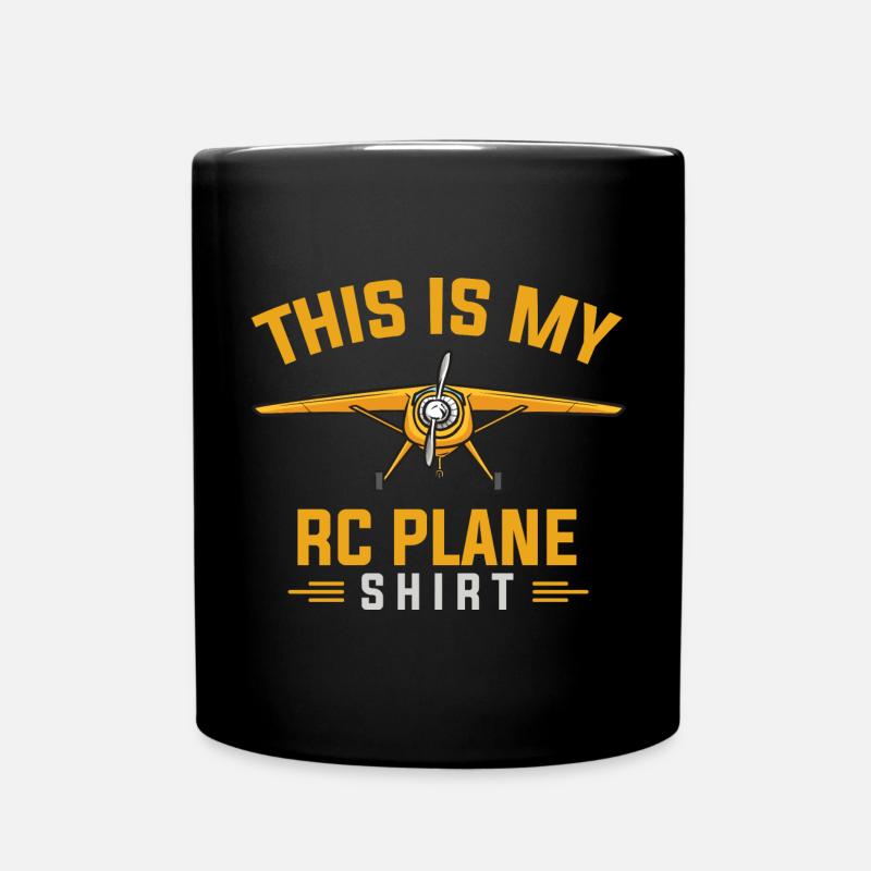 Modèle d’avion télécommandé - Mug uni - noir