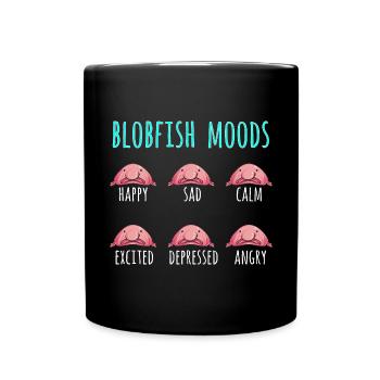 Blob fish - Full Colour Mug - black - Front