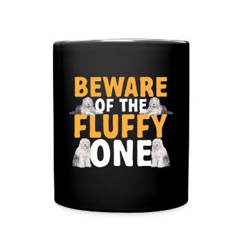Old English Sheepdog Sheepie Bobtail - Full Colour Mug - black - Front