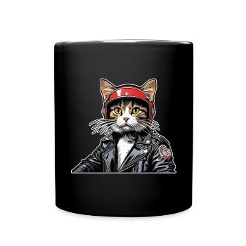 Cat Shirt Cat Gift Idea Putty - Full Colour Mug - black - Front