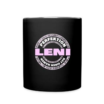Perfektion Leni - Tasse einfarbig - Schwarz - Vorne