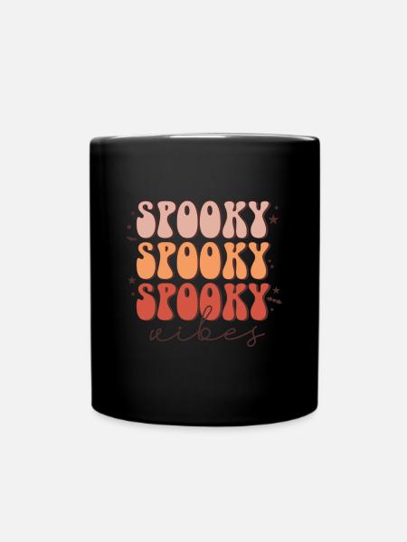 Halloween Trick or Treat Spooky Vibes Costume - Mug uni - noir