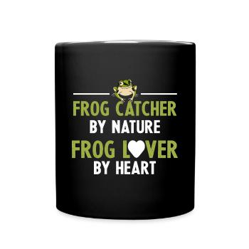 Frog Catcher By Nature Funny Herpetologist Toad Am - Full Colour Mug - black - Front