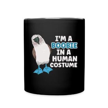 Blue-footed Booby Seabird Blue-footed Booby Seabird - Full Colour Mug - black - Front