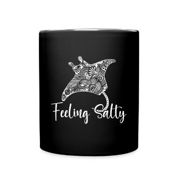 Manta Ray Feeling Salty Manta Ray Lovers - Mug uni - noir - Devant