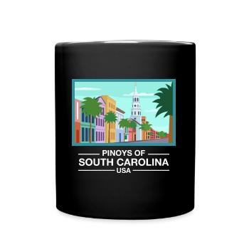 South Carolina Fil-Am Design for Proud Pinoys - Full Colour Mug - black - Front