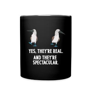 Blue-footed Booby Seabird Blue-footed Booby Seabird - Full Colour Mug - black - Front
