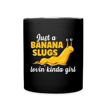Banana Snail Snail - Full Colour Mug - black - Front