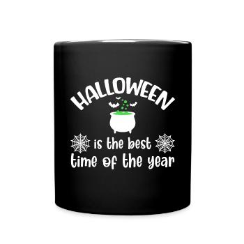 Halloween Costume Pumpkin Skeleton Horror Ghost - Full Colour Mug - black - Front