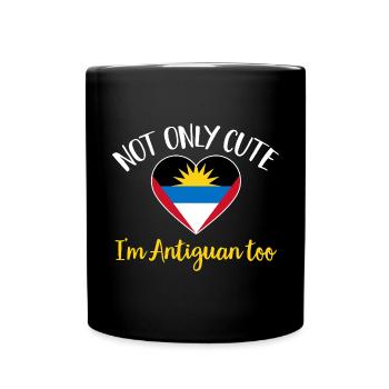 Flag of Antigua and Barbuda - Full Colour Mug - black - Front