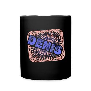 Denis as a colleague - Full Colour Mug - black - Front