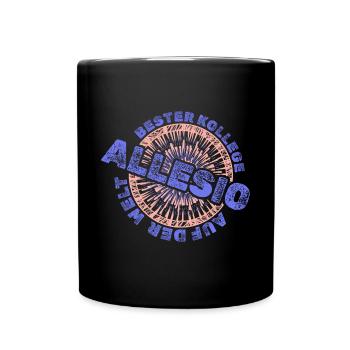 Vorname Allesio - Tasse einfarbig - Schwarz - Vorne