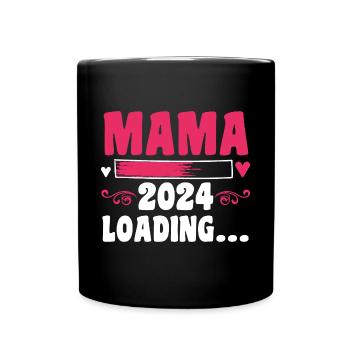 Maman à venir 2024 - Mug uni - noir - Devant