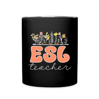 Lehrkraft Englisch Zweitsprache Fremdsprache - Tasse einfarbig - Schwarz - Vorne