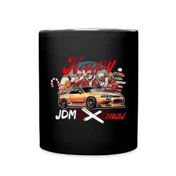 Jdm christmas edition / Tuning Mechanic Costume - Full Colour Mug - black - Front