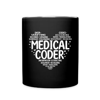 Spécialiste du codage de codeur médical - Mug uni - noir - Devant