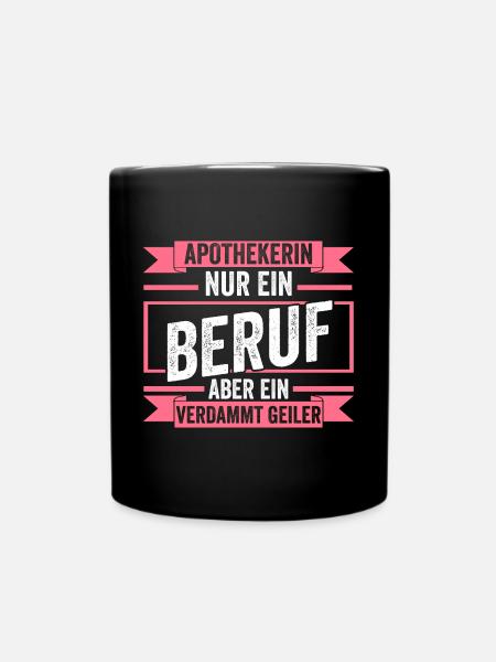 Apotheke Pharmazie Mediziner Apothekerin - Tasse einfarbig - Schwarz