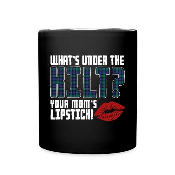 Jupe Tartan Kilt Ecossais - Mug uni - noir - Devant