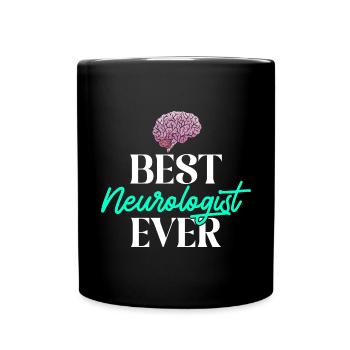 Neurology, Nurse, Brain, Neurologist - Full Colour Mug - black - Front
