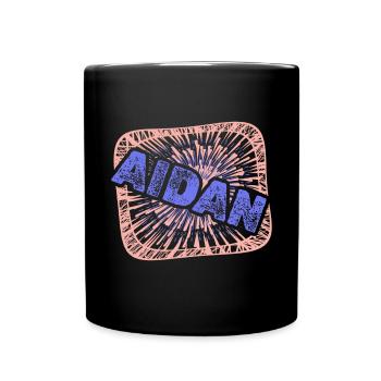 Geschenk für Aidan - Tasse einfarbig - Schwarz - Vorne