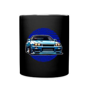 Jdm / Tuning / Turbocompresseur / Jantes / Chiptuning - Mug uni - noir - Devant
