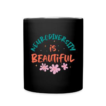 Neurodiverse Marriage Neurodiverse Pride - Full Colour Mug - black - Front