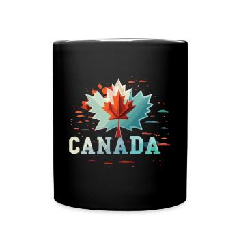 Canada in Red and White - Tasse einfarbig - Schwarz - Vorne