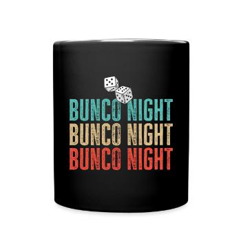 Jeu de dés Bunco - Mug uni - noir - Devant