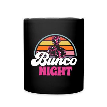 Jeu de dés Bunco - Mug uni - noir - Devant