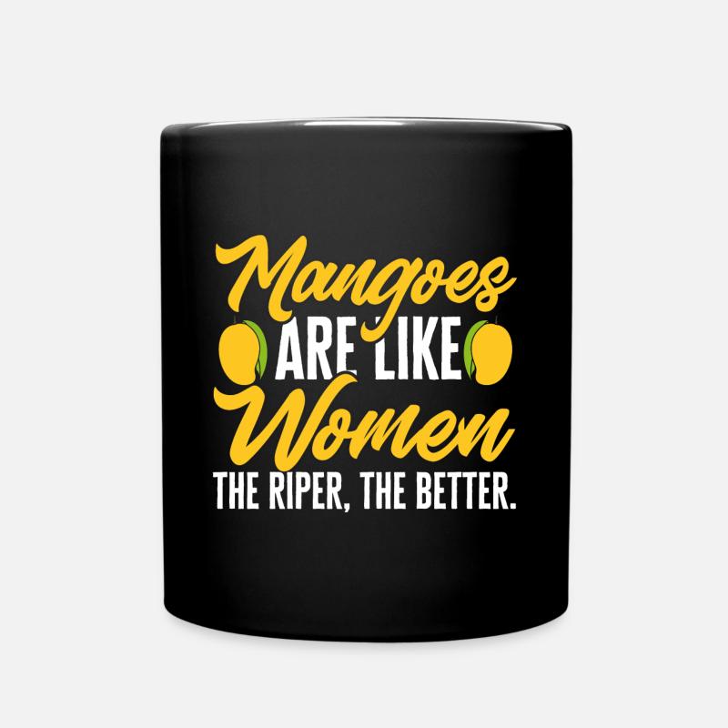 Mango Frucht Mango - Tasse einfarbig - Schwarz