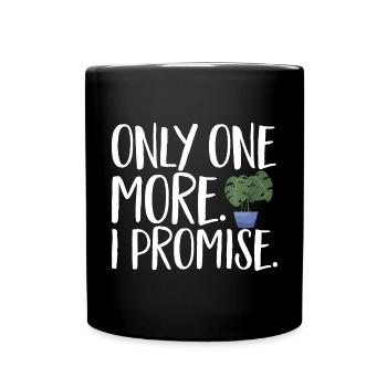 Monstera Deliciosa Albo Plante d’intérieur botanique - Mug uni - noir - Devant